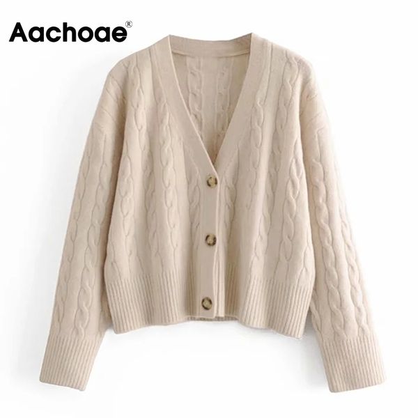 aachoae casual pure cardigan sweater women batwing sleeve loose knitted lady v neck twist pattern sweater outerwear s-l 210413, White;black
aachoae casual pure cardigan sweater women batwing sleeve loose knitted lady v neck twist pattern sweater outerwear s-l 210413, White;black