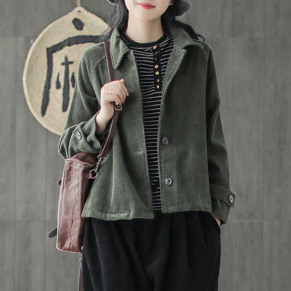 arrival arts spring-style female autumn long coats loose cotton velvet retro turn-down collar casual jackets d447, Black;brown
arrival arts spring-style female autumn long coats loose cotton velvet retro turn-down collar casual jackets d447, Black;brown