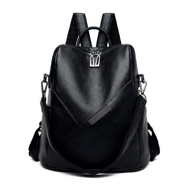 backpack vintage women college large backpacks soft pu leather school bag for teenage girls travel bagpack mochila feminina
backpack vintage women college large backpacks soft pu leather school bag for teenage girls travel bagpack mochila feminina
