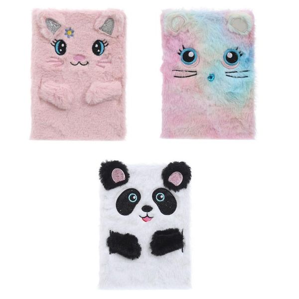 notepads cartoon plush notebook cute cat panda notepad office stationery school supplies, Purple;pink
notepads cartoon plush notebook cute cat panda notepad office stationery school supplies, Purple;pink