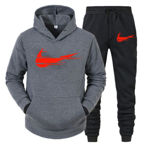 tracksuit slim fit men fashion hoodies man suits solid sets sweatshirts+sweatpants spring autumn fleece hooded pullover 2 pieces set, Gray
tracksuit slim fit men fashion hoodies man suits solid sets sweatshirts+sweatpants spring autumn fleece hooded pullover 2 pieces set, Gray