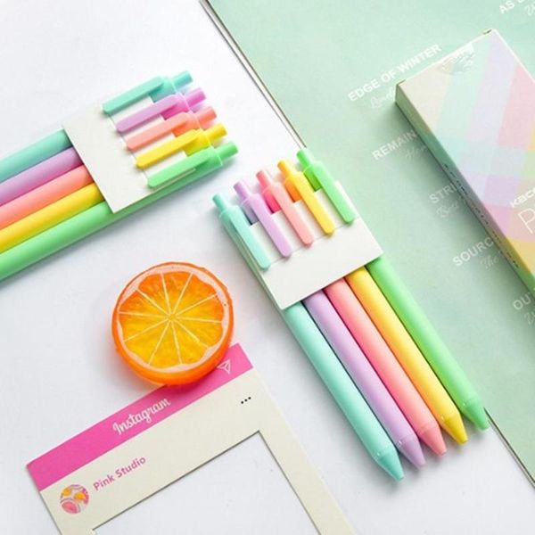 gel pens 5pcs/set colorful pen 0.5mm portable press office school stationery made of class material, lightweight serviceable
gel pens 5pcs/set colorful pen 0.5mm portable press office school stationery made of class material, lightweight serviceable