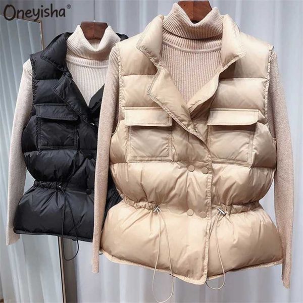 ultra light down vest women short windproof lightweight warm waistcoat female white duck coat sleeveless 211018, Black
ultra light down vest women short windproof lightweight warm waistcoat female white duck coat sleeveless 211018, Black
