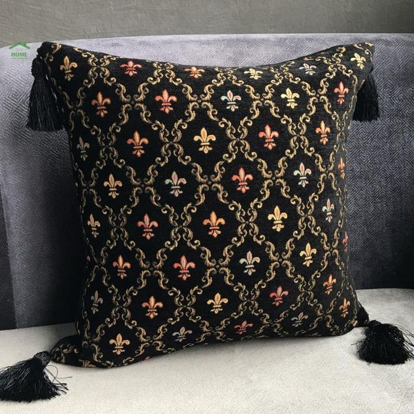 classic black chenille vintage check cushion cover tassels pillow case decoration home use 45 x cm cushion/decorative
classic black chenille vintage check cushion cover tassels pillow case decoration home use 45 x cm cushion/decorative