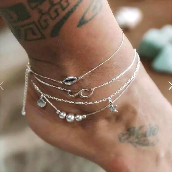 anklets 4 pcs shell starfish fashion anklet multilayer foot jewelry ankle for women beach party gift, Red;blue
anklets 4 pcs shell starfish fashion anklet multilayer foot jewelry ankle for women beach party gift, Red;blue