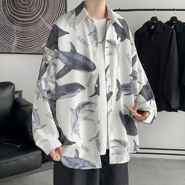 men's casual shirts thin male shirt , casual trending in spring and autumn with loose european-style black whales s135 vdxm, White;black
men's casual shirts thin male shirt , casual trending in spring and autumn with loose european-style black whales s135 vdxm, White;black