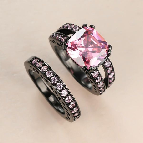 dainty female pink crystal stone ring set cute 14kt black gold wedding rings for women charm bride square zircon engagement, Slivery;golden
dainty female pink crystal stone ring set cute 14kt black gold wedding rings for women charm bride square zircon engagement, Slivery;golden