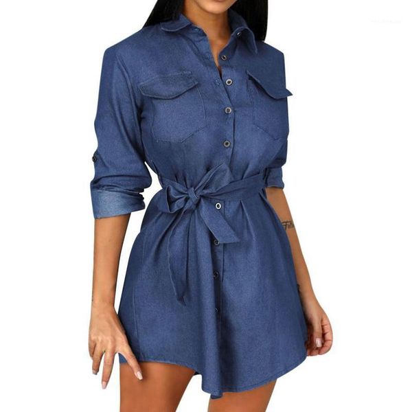 casual dresses fashion women ladies solid colors turndown collar long sleeve button bow tie party club denim mini dress vestidos#35, Black;gray
casual dresses fashion women ladies solid colors turndown collar long sleeve button bow tie party club denim mini dress vestidos#35, Black;gray