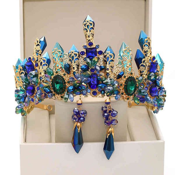wedding hair jewelry accessories niancan baroque palace crown luxury crystal half earring set banquet dress, Slivery;golden
wedding hair jewelry accessories niancan baroque palace crown luxury crystal half earring set banquet dress, Slivery;golden