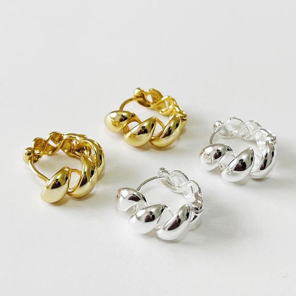 hoop & huggie authentic 925 sterling silver earrings for women rope twisted big korean earings chunky statement luxury jewelry, Golden;silver
hoop & huggie authentic 925 sterling silver earrings for women rope twisted big korean earings chunky statement luxury jewelry, Golden;silver