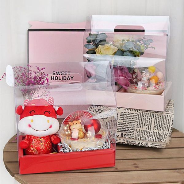 gift wrap 1pcs handmade diy packaging box open clear window red pink baking decoration dessert boxes party supplies
gift wrap 1pcs handmade diy packaging box open clear window red pink baking decoration dessert boxes party supplies