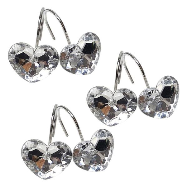 shower curtains 12pcs decorative crystal heart shape hooks rust resistant glide ring hangs for curtain
shower curtains 12pcs decorative crystal heart shape hooks rust resistant glide ring hangs for curtain