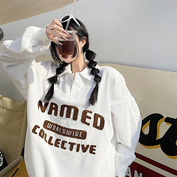 women's hoodies & sweatshirts american series spring/autumn oversize clothing streetwear alphabet embroidery half open collar trend, Black
women's hoodies & sweatshirts american series spring/autumn oversize clothing streetwear alphabet embroidery half open collar trend, Black