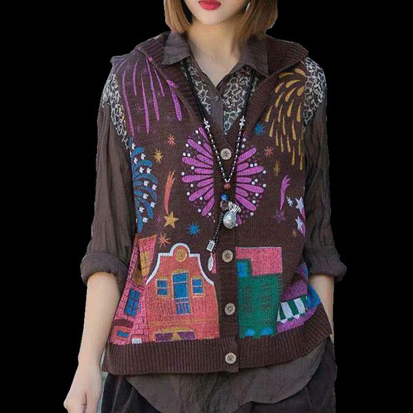 women's knits & tees romantic festival printed vest sweater women v neck single breasted sleeveless vest1 cwbm, White
women's knits & tees romantic festival printed vest sweater women v neck single breasted sleeveless vest1 cwbm, White