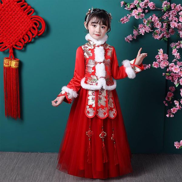 chinese hanfu suit evening party long dress for girls princess embroidery clothes baby girl frocks children year ethnic clothing, Red
chinese hanfu suit evening party long dress for girls princess embroidery clothes baby girl frocks children year ethnic clothing, Red