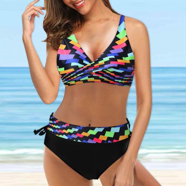 one-piece suits swimsuit women vintage two piece retro halter ruched high waist print bikini set maillot de bain femme
one-piece suits swimsuit women vintage two piece retro halter ruched high waist print bikini set maillot de bain femme