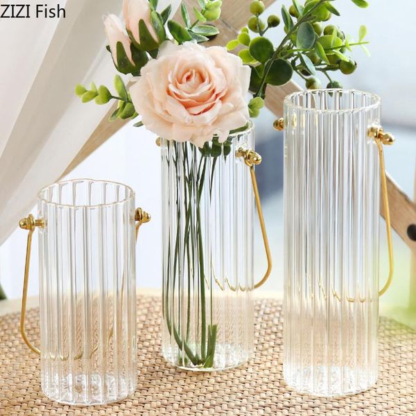 vases european style simple vertical glass vase transparent hydroponic flowers portable living room dining table home decoration
vases european style simple vertical glass vase transparent hydroponic flowers portable living room dining table home decoration