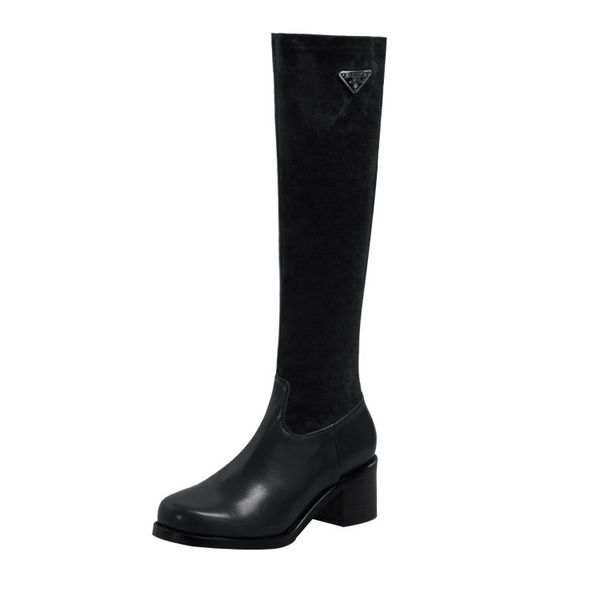 winter knee high boots women designer round toe low heels shoes genuine leather suede leatherparty wedding fashion luxury platform lady not, Black
winter knee high boots women designer round toe low heels shoes genuine leather suede leatherparty wedding fashion luxury platform lady not, Black