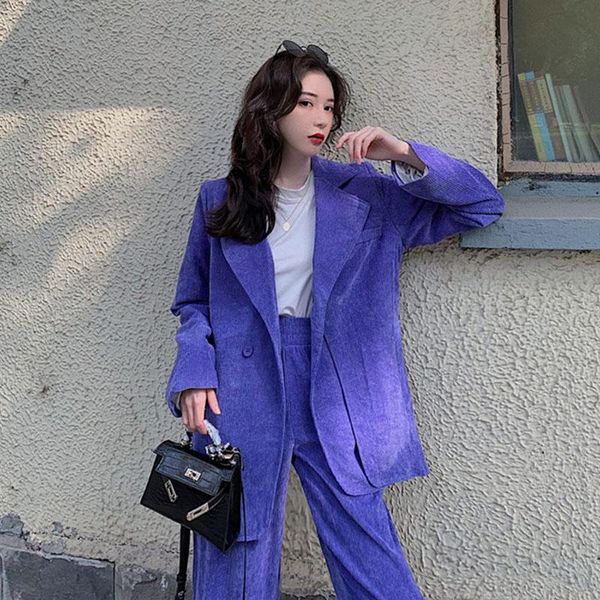 women's suits & blazers arrival temperament women casual set suit and pants female long sleeve solid blue outfits elegant clothes high, White;black
women's suits & blazers arrival temperament women casual set suit and pants female long sleeve solid blue outfits elegant clothes high, White;black