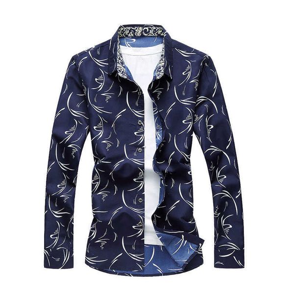 autumn men fashion casual long sleeve printed shirt slim fit soft comfortable male social shirt men clothing 7xl 210528, White;black
autumn men fashion casual long sleeve printed shirt slim fit soft comfortable male social shirt men clothing 7xl 210528, White;black