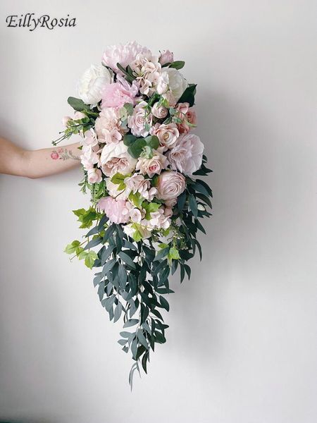 wedding flowers arrival pink waterfall bridal bouquet romantic burgundy artificial roses peony holding decoration beautiful
wedding flowers arrival pink waterfall bridal bouquet romantic burgundy artificial roses peony holding decoration beautiful