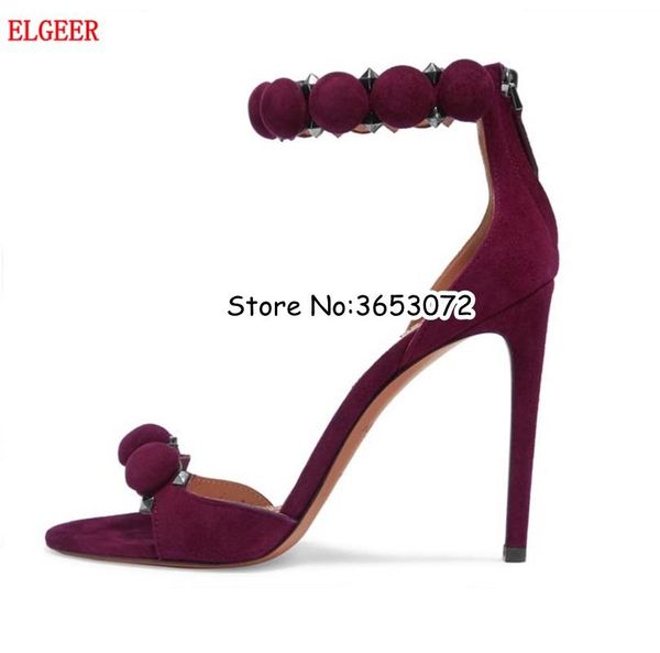 suede black rivets studs ankle wrap lady sandals shoes open toe party dress high heels gladiator summer ball woman pumps
suede black rivets studs ankle wrap lady sandals shoes open toe party dress high heels gladiator summer ball woman pumps