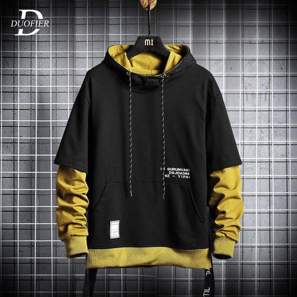 men's hoodies & sweatshirts men casual patchwork 2021 harajuku hooded mens hoodie hip hop streetwear hoody pullover tracksuit clothing, Black
men's hoodies & sweatshirts men casual patchwork 2021 harajuku hooded mens hoodie hip hop streetwear hoody pullover tracksuit clothing, Black