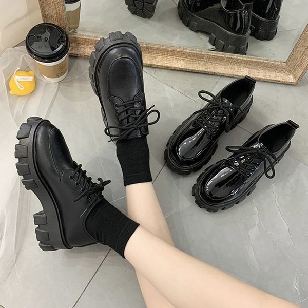 dress shoes sapatos femininos oxford sem salto com cadarço, sapatos casuais de couro sola grossa 9143n para primavera e outono 7j6z, Black
dress shoes sapatos femininos oxford sem salto com cadarço, sapatos casuais de couro sola grossa 9143n para primavera e outono 7j6z, Black