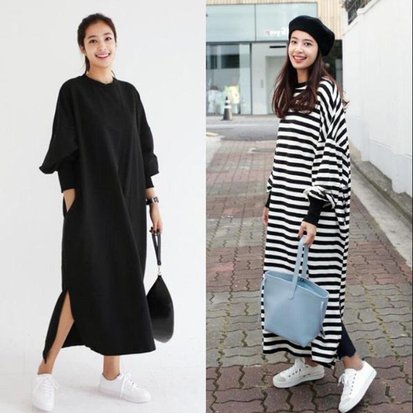 casual dresses women one-pieces dress baggy crew neck long sleeves plus size for summer, Black;gray
casual dresses women one-pieces dress baggy crew neck long sleeves plus size for summer, Black;gray