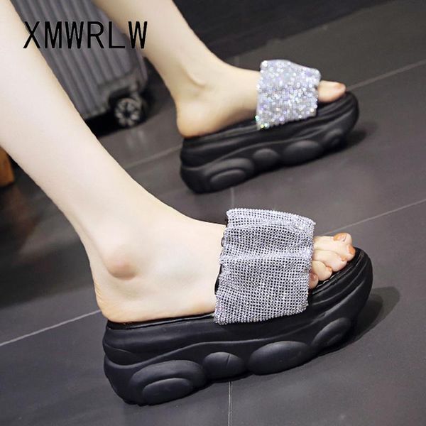 slippers xmwrlw women's 2021 summer fashion rhinestone high heels for women shoes female beach slipper, Black
slippers xmwrlw women's 2021 summer fashion rhinestone high heels for women shoes female beach slipper, Black