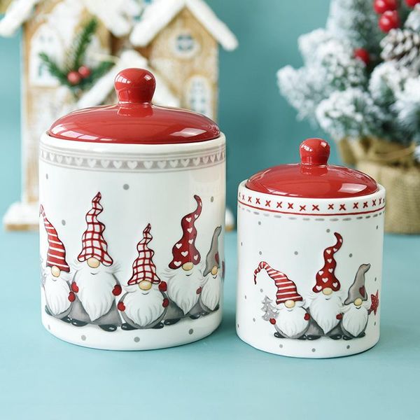 storage bottles & jars creative christmas gift jar large ceramic round sealed tank grains dried fruit snack covered pattern decor
storage bottles & jars creative christmas gift jar large ceramic round sealed tank grains dried fruit snack covered pattern decor