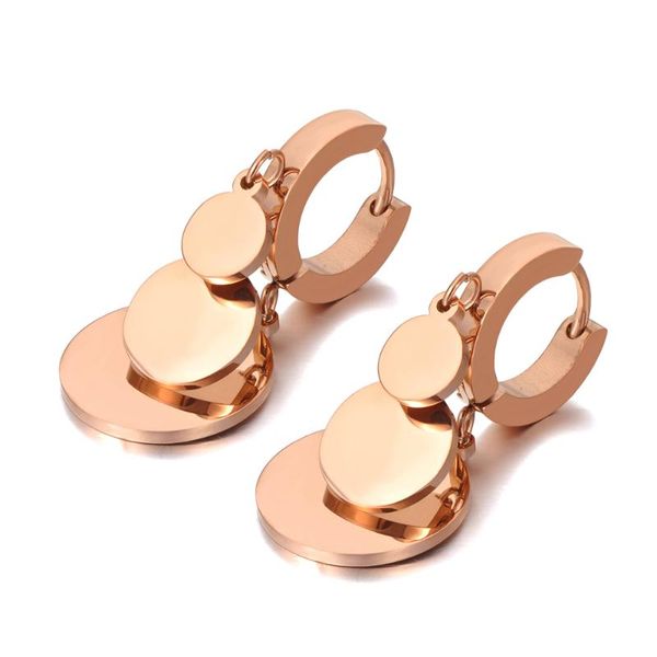 hoop & huggie office design titanium stainless steel bohemia round disc earrings for women trendy rose gold e20248, Golden;silver
hoop & huggie office design titanium stainless steel bohemia round disc earrings for women trendy rose gold e20248, Golden;silver