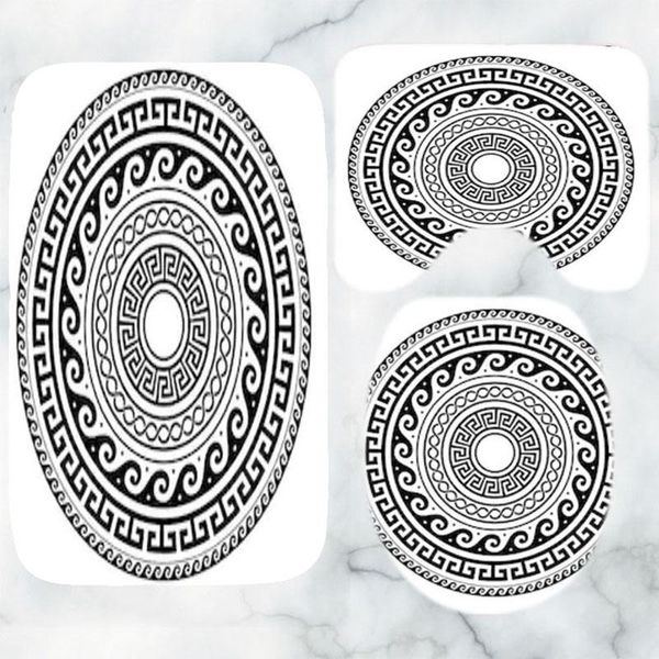 bath mats ancient black white mandala greek key rug set round meander art bathroom carpet for toilet bathtub decor shower floor
bath mats ancient black white mandala greek key rug set round meander art bathroom carpet for toilet bathtub decor shower floor