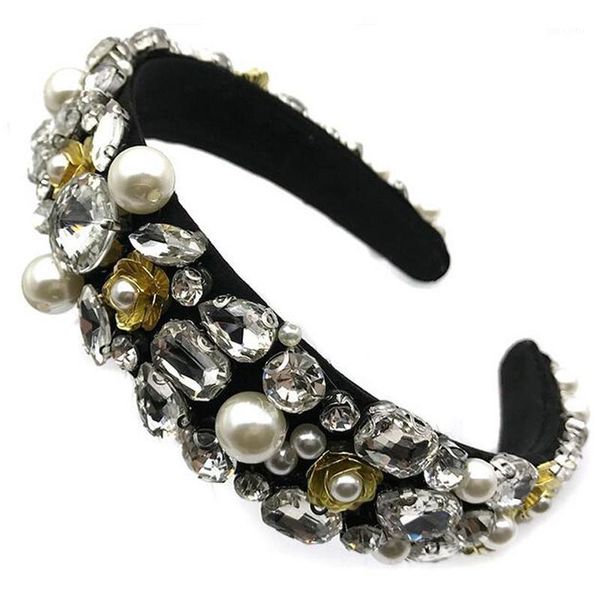 women baroque pearl flower geometric headband dance party retro court fashion show hair accessorie am11651
women baroque pearl flower geometric headband dance party retro court fashion show hair accessorie am11651