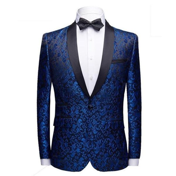 men's suits & blazers fashion floral suit jacket costume homme mariage blue shawl collar slim party groom singer performance service, White;black
men's suits & blazers fashion floral suit jacket costume homme mariage blue shawl collar slim party groom singer performance service, White;black