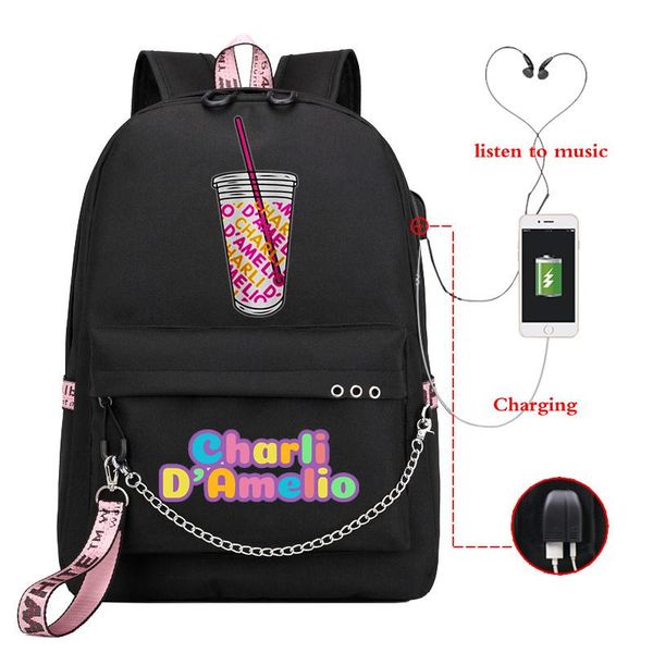 backpack charli damelio teenager boys girls usb charge school bag women pink lapbagpack men travel bookbag mochila
backpack charli damelio teenager boys girls usb charge school bag women pink lapbagpack men travel bookbag mochila