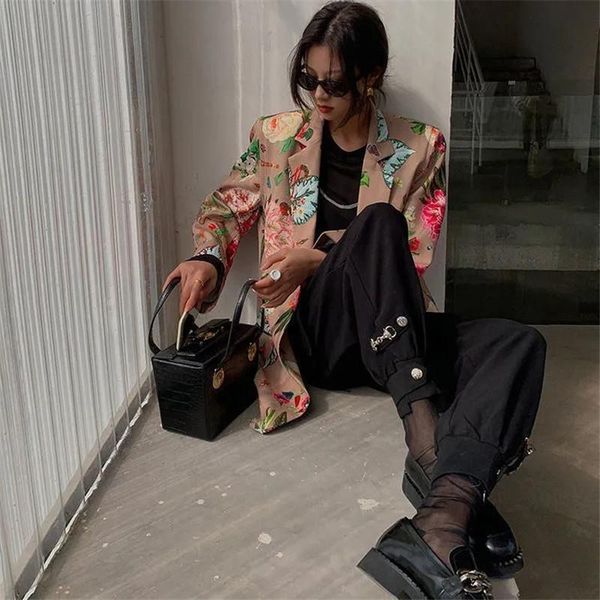 women's suits & blazers women flower print spring notched collar long sleeve office lady suit jacket casual autumn 2021 female, White;black
women's suits & blazers women flower print spring notched collar long sleeve office lady suit jacket casual autumn 2021 female, White;black