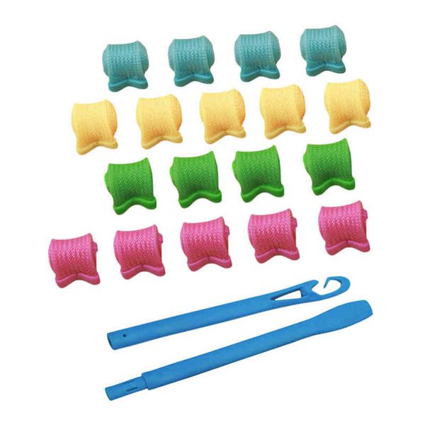 hair curler 18pcs/set manual curlers rollers diy spiral circle wand safety styling tools 220304
hair curler 18pcs/set manual curlers rollers diy spiral circle wand safety styling tools 220304
