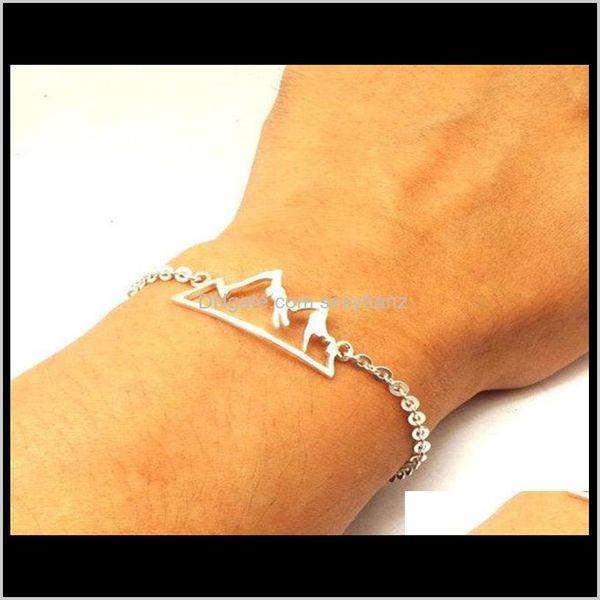 charm jewelry drop delivery 2021 10pcs geometric snowy mountain range bracelet colorado wasatch alpine nature hiking camping travel wande, Golden;silver
charm jewelry drop delivery 2021 10pcs geometric snowy mountain range bracelet colorado wasatch alpine nature hiking camping travel wande, Golden;silver