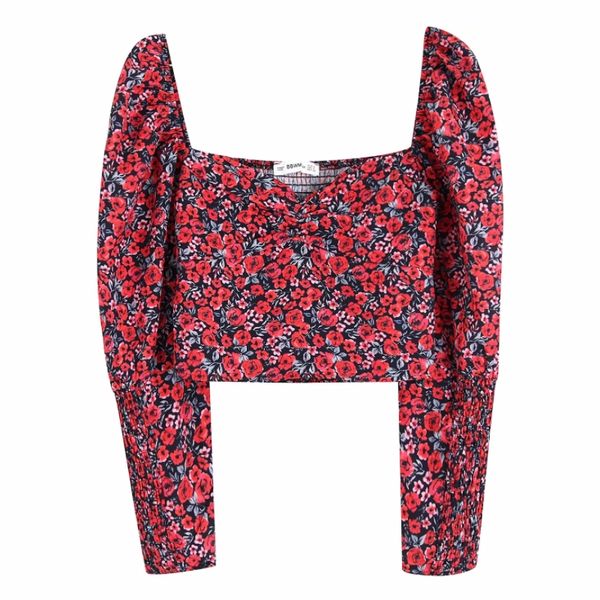 flower printingt square collar women slim shirt crop 2021 autumn leisure lady puff sleeve blouse s6569, White
flower printingt square collar women slim shirt crop 2021 autumn leisure lady puff sleeve blouse s6569, White