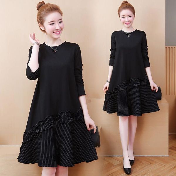 maternity dresses autumn korean dress fashion striped patchwork loose clothes for pregnant women long sleeve pregnancy shirts, White
maternity dresses autumn korean dress fashion striped patchwork loose clothes for pregnant women long sleeve pregnancy shirts, White