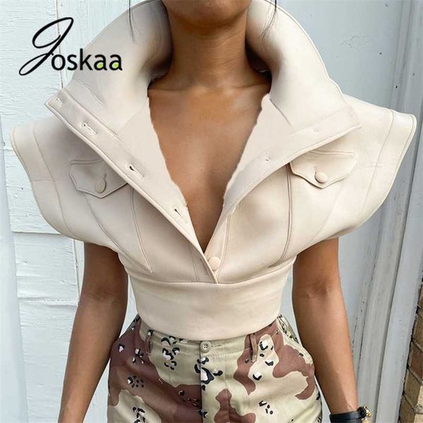 joskaa apricot turn-down collar single breasted crop women flying sleeve casual vest coat autumn fashion streetwear 211130, Black;white
joskaa apricot turn-down collar single breasted crop women flying sleeve casual vest coat autumn fashion streetwear 211130, Black;white