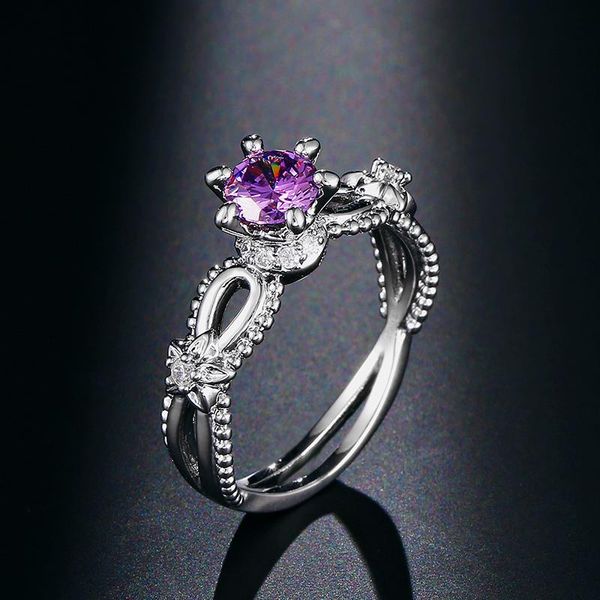 cluster rings kinel purple cz stone for women cubic zircon jewellery party wedding ring tibetan silver vintage jewelry, Golden;silver
cluster rings kinel purple cz stone for women cubic zircon jewellery party wedding ring tibetan silver vintage jewelry, Golden;silver