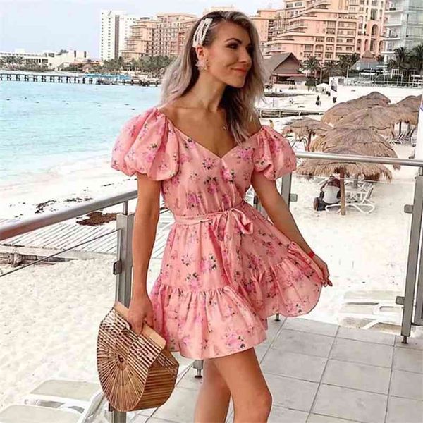 foridol bowknot print boho summer dress for women puff sleeve vintage floral dress beach short mini pink dress vestidos 210415, Black;gray
foridol bowknot print boho summer dress for women puff sleeve vintage floral dress beach short mini pink dress vestidos 210415, Black;gray