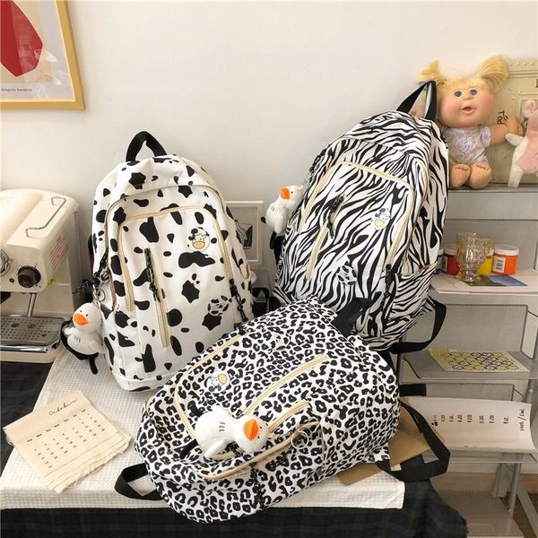 school bags 2021 animal pattern fashion women's backpack nylon large-capacity waterproof travel
school bags 2021 animal pattern fashion women's backpack nylon large-capacity waterproof travel