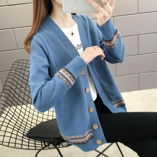 women's knits & tees women large size sweater spring autumn v-neck fashion long sleeve cardigan loose sweaters vintage knit clothing pi, White
women's knits & tees women large size sweater spring autumn v-neck fashion long sleeve cardigan loose sweaters vintage knit clothing pi, White