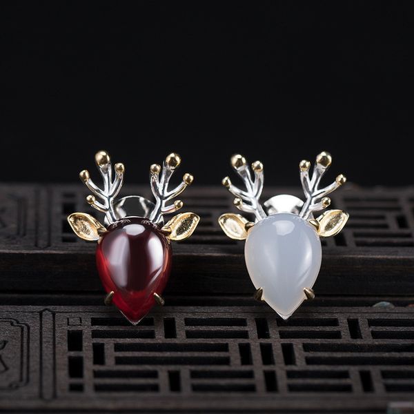 christmas jewelry 925 sterling silver brooch elk dear pin women accessories chalcedony garnet brooches eve day gifts luxury, Gray
christmas jewelry 925 sterling silver brooch elk dear pin women accessories chalcedony garnet brooches eve day gifts luxury, Gray