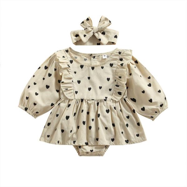 jumpsuits kids baby girl romper dress lover heart pattern print long sleeve ruffle decoration jumpsuit headband casual clothes, Blue
jumpsuits kids baby girl romper dress lover heart pattern print long sleeve ruffle decoration jumpsuit headband casual clothes, Blue