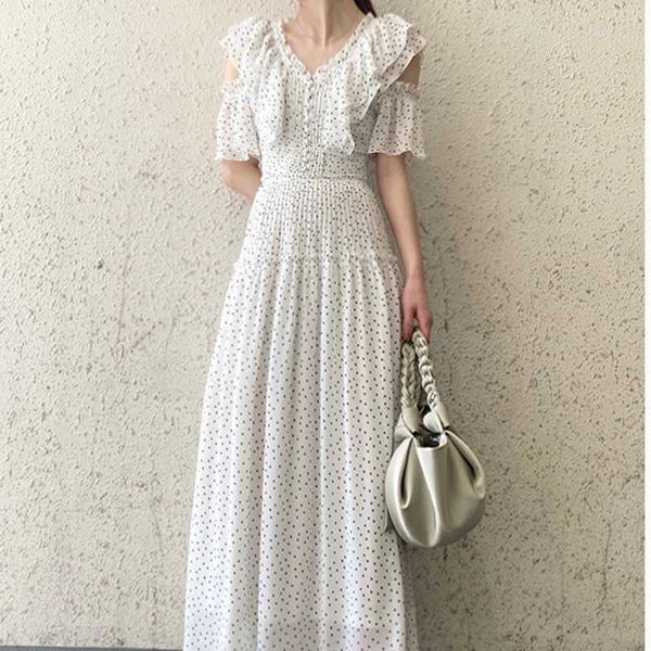 japan style sweet dot print chiffon dresses women ruffle hollow out design slim waist femme robe elegant trendy vestidos 210525, Black;gray
japan style sweet dot print chiffon dresses women ruffle hollow out design slim waist femme robe elegant trendy vestidos 210525, Black;gray