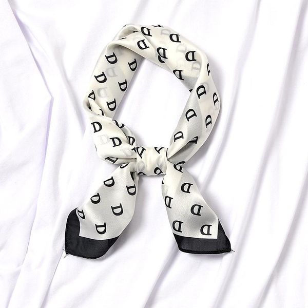 scarves female silk scarf letter d print square hair foulard neck head band shawls and wraps neckerchief bandana 70*70cm, Blue;gray
scarves female silk scarf letter d print square hair foulard neck head band shawls and wraps neckerchief bandana 70*70cm, Blue;gray
